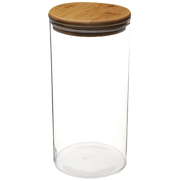 Buy Deli Glass Storage Jar - With Bamboo Lid Online at Best Price of Rs ...