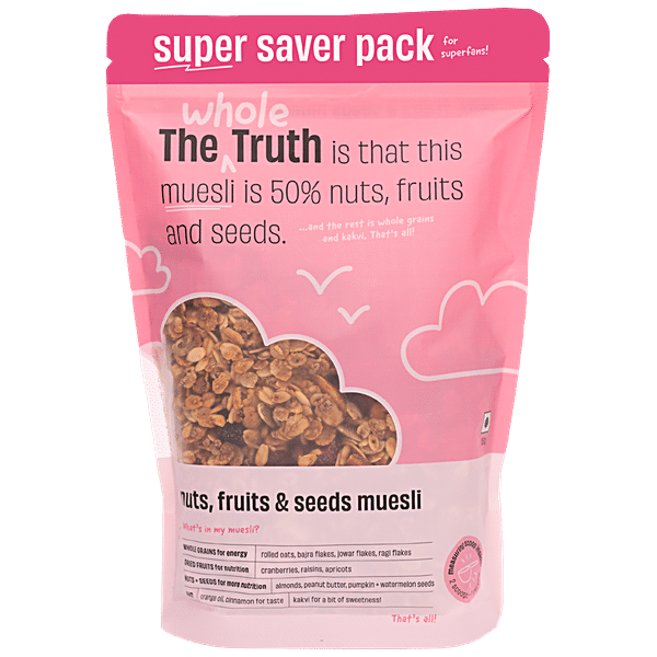 Buy The Whole Truth Breakfast Muesli - Nuts, Fruits & Seeds, Super ...