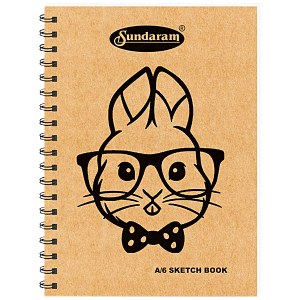 Sundaram Sketchbook (A4/A5/A6 | Portrait | 100 Pages | 100 GSM | Wire-O  Bound)