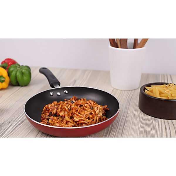 Shop Vinod Cookware Vinod Zest Non Stick Deep Fry Pan With Lid Cookware  ✓Free Sitewide Shipping ✓