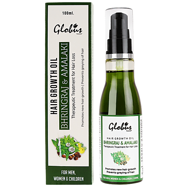 Buy Globus Naturals Bhringraj Amalaki Hair Oil Promotes Growth Nourishes Roots Deeply