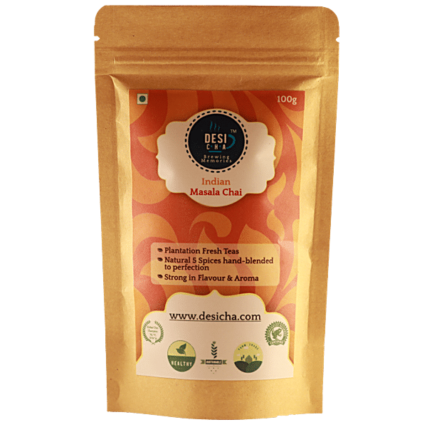 Desi Cha Masala Chai Multi Garden Indian Tea blend With 5 Spices 100 g