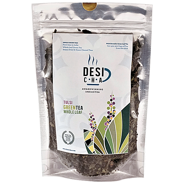 Buy Desi Cha Tulsi Green Chai Tea Premium Tea With Natural Tulsi