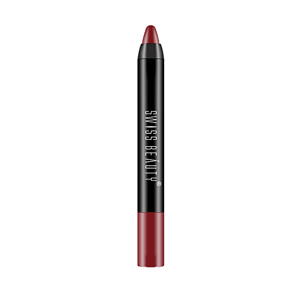 Buy Swiss Beauty 12 Hrs Stay Matte Crayon Lipstick - Long Lasting ...