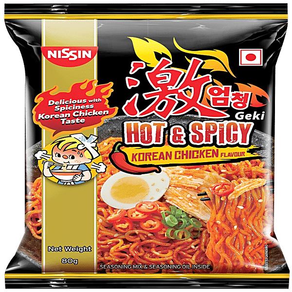 Buy Nissin Geki Hot And Spicy Korean Chicken Instant Noodles Online At