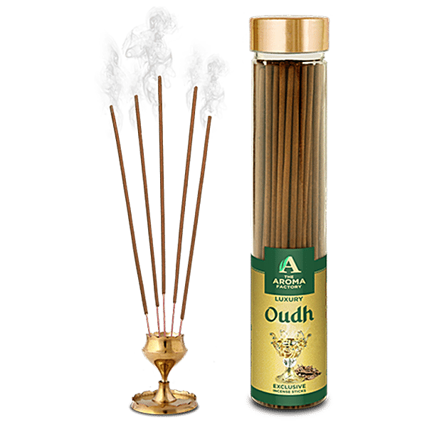 Buy The Aroma Factory Incense Sticks/Agarbatti - Oudh, Made With 0% ...