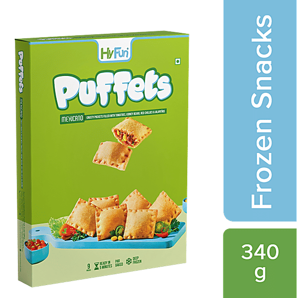 HyFun Mexicano Puffets - Frozen Pockets, Ready To Fry, 340 g