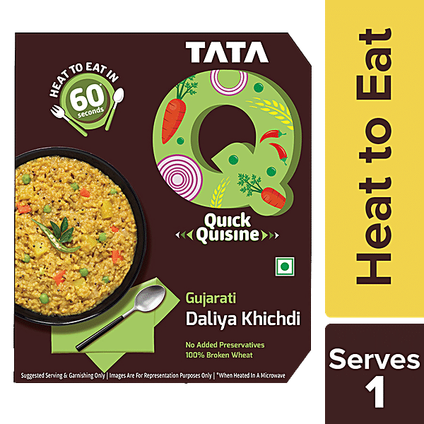 Buy Tata Q Ready To Eat Gujarati Veg Daliya Khichdi No Added Preservatives Online At Best 0064