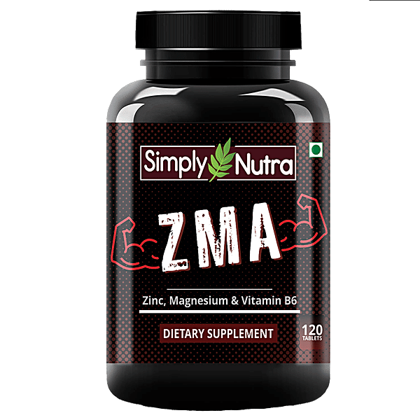 Buy Simply Nutra ZMA Supplement Tablets - With Zinc, Magnesium ...