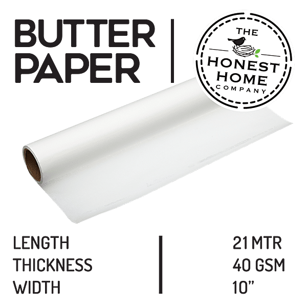 Buy The Honest Home Company 9Mtr Butter Paper - Reusable, Non Stick, Baking  Essential - Pack Of 2 Rolls Online at Best Prices in India - JioMart.