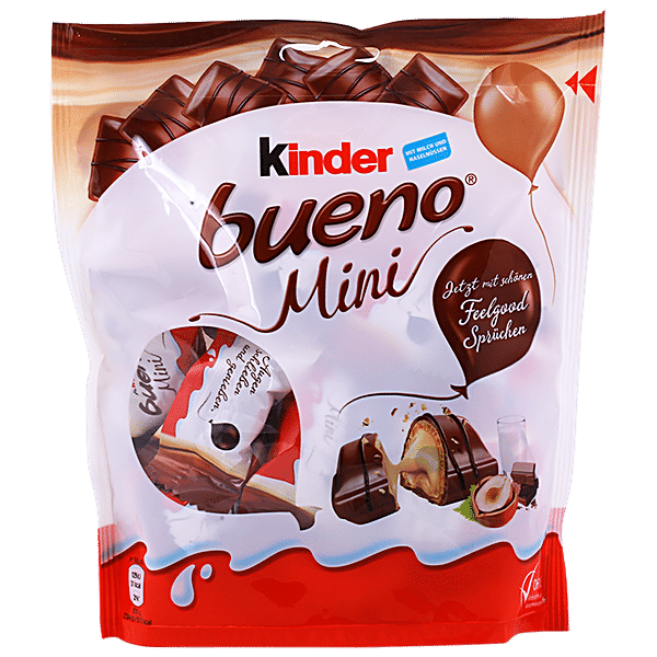 Buy Kinder Bueno Mini - With Milk Chocolate & Hazelnut, Delicious Online at  Best Price of Rs 725 - bigbasket