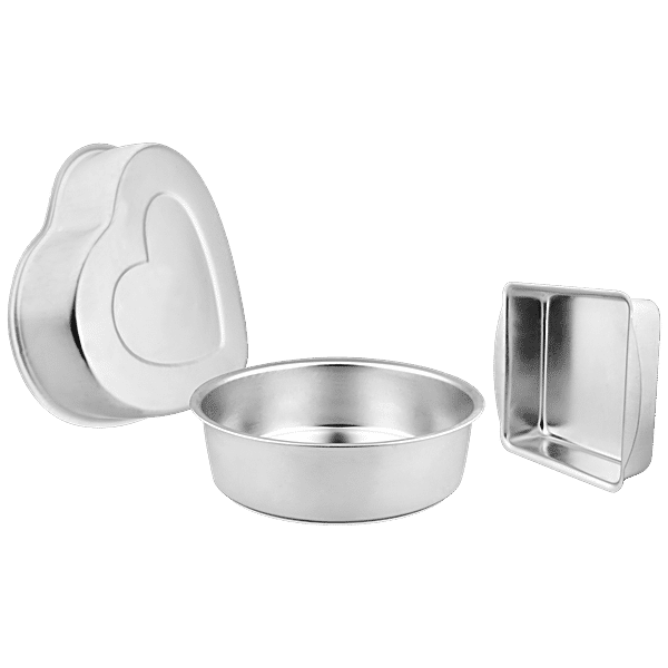 Buy Segovia Aluminium Cake Mould Set Combo - Fast Heat Conduction 