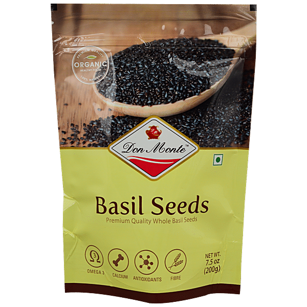 Buy DON MONTE Organic Basil Seeds Premium Quality For