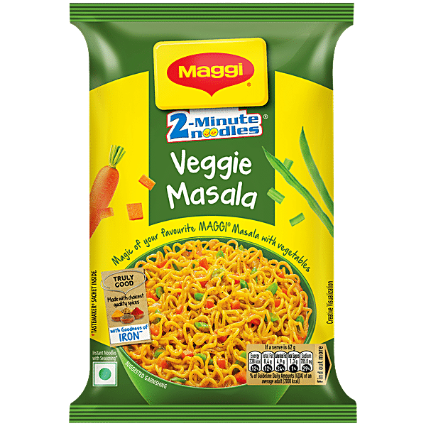 Vegetable noodles with homemade maggi masala - SecondRecipe
