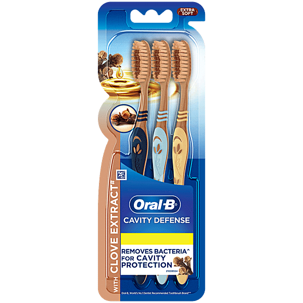 Buy Oral B 3 In 1 Toothbrush Herbs Infused Bristles With Neem Clove And Tulsi Extracts Online