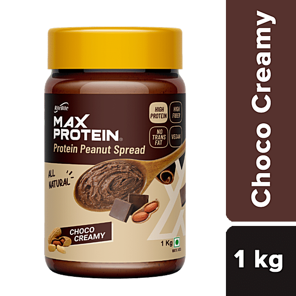 Buy Ritebite Max Protein Peanut Spread - Choco Creamy, High Fiber, No  Transfat, All Natural Online at Best Price of Rs 499 - bigbasket