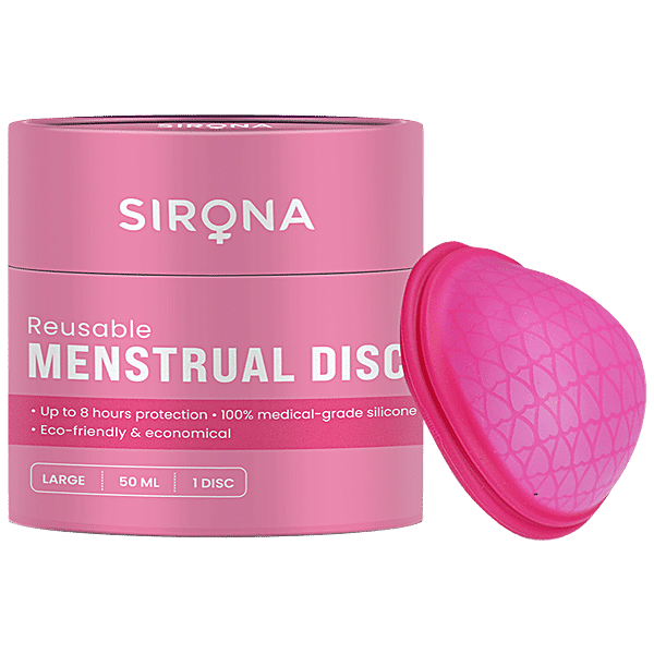 Buy SIRONA FDA Approved Reusable Menstrual Cup Disc (Large Size) for ...