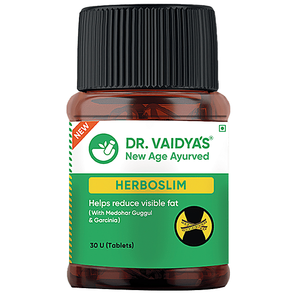 Buy Dr. Vaidyas Herboslim Tablets - With Medohar Guggul