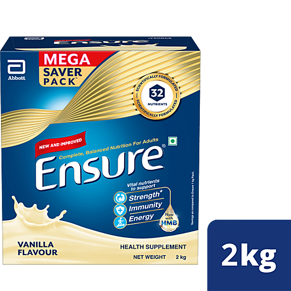 Buy Ensure Complete Balanced Nutrition Drink For Adults Vanilla Flavour With Hmb And 32