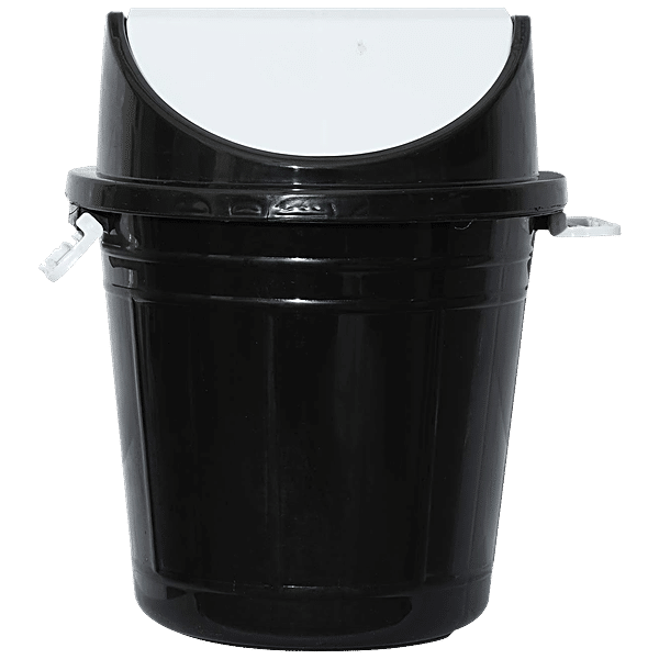 Black shop plastic dustbin