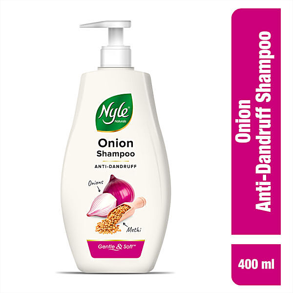 Buy Nyle Naturals Onion Anti-Dandruff Shampoo - With Methi Online at Best  Price of Rs 58 - bigbasket
