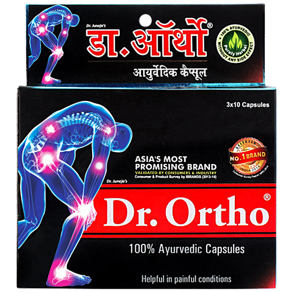 Buy Dr Ortho Ayurvedic Capsules Herbal Extract Relieves Pain Stiffness Online At Best