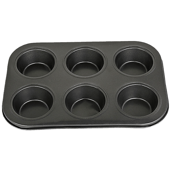 1pc Brownie Pan, Mini Square Muffin Pan Black Tin Nonstick 12