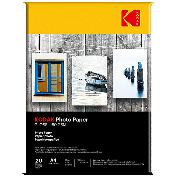 Buy Kodak Premium Glossy A4 Photo Paper 180 Gsm Online At Best Price Of Rs 229 Bigbasket 4372