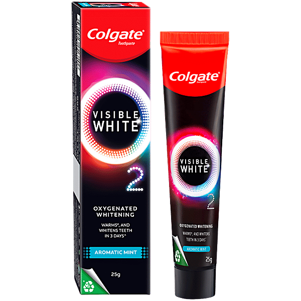 Buy Colgate Visible White O2, Teeth Whitening Toothpaste, Aromatic Mint ...