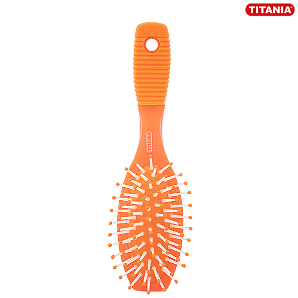 Buy Titania Hair Brush With Rubber Handle - Durable, Medium, Assorted ...