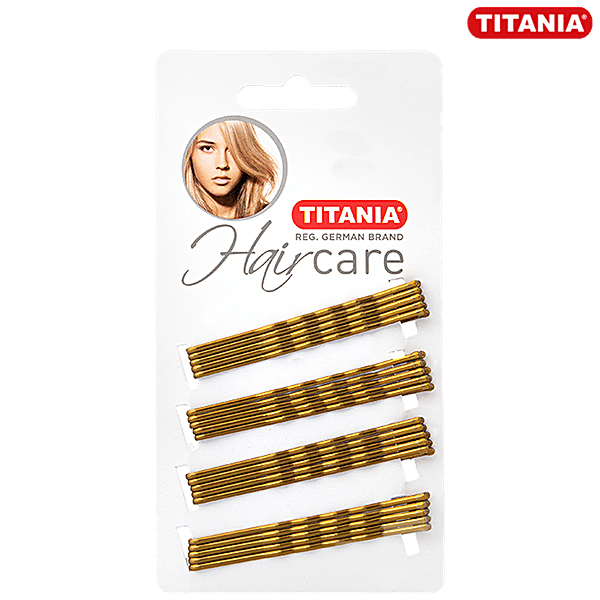 Titania Bobby Pins/Hair Clips - Lightweight, Durable, For Women, Gold,  DP100211, 30 pcs
