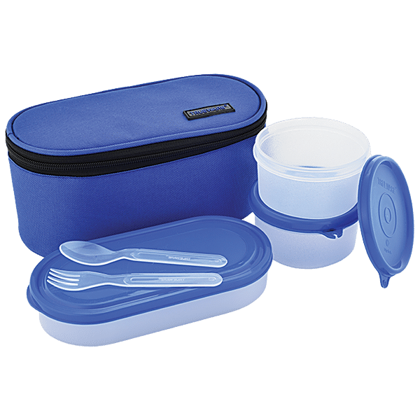 Buy Trueware Plastic Lunch Box With Two Containers - Elite , Insulated ...