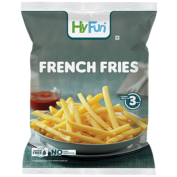 Buy Hyfun French Fries Rich In Protein Fibre Crispy No Preservatives Frozen Snack Online