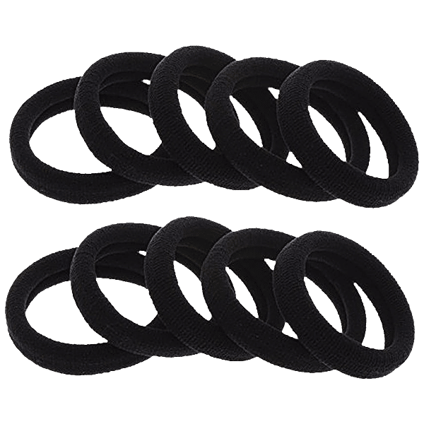 Buy Cs Black Hair Rubber - Hair Ponytail Band Online At Best Price Of 