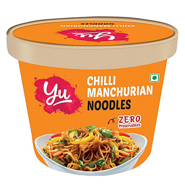 Buy Yu Chilli Manchurian Instant Cup Noodles - Wholesome, No ...