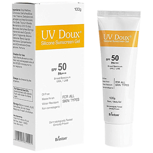 Buy Brinton Uv Doux Silicone Sunscreen Gel With Spf Pa Matte Finish Oil Free Formula