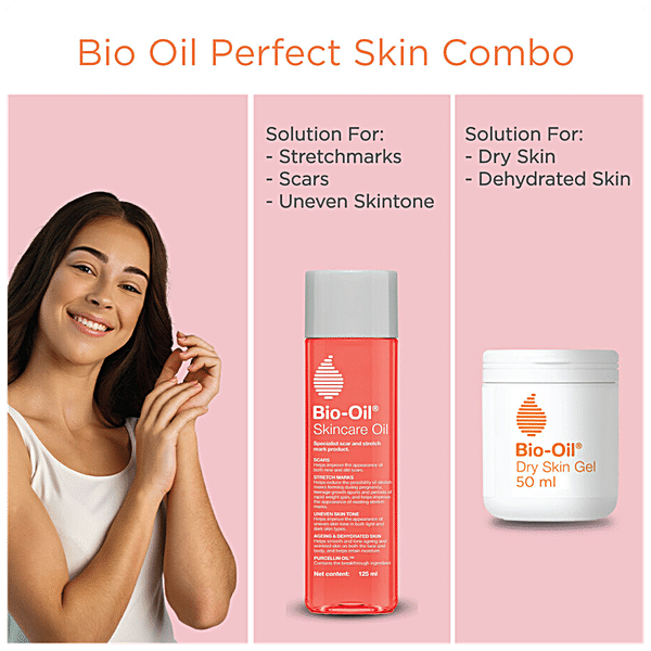  Bio-Oil Skincare Oil Body Oil with Bio-Oil Dry Skin Gel, Full  Body Skin Moisturizer : Beauty & Personal Care