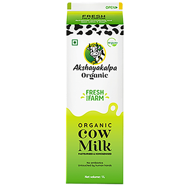 Buy Akshayakalpa Organic Cow Milk - Pasteurized & Homogenized, Pure ...