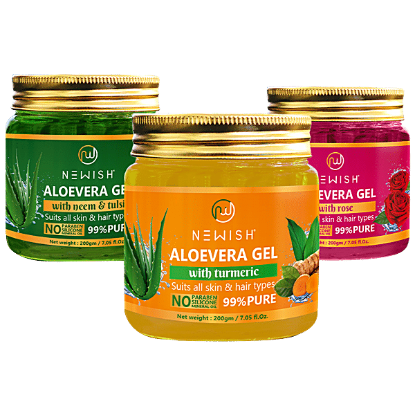 Buy Newish Aloe Vera Gel 99 Pure With Vitamin E For Skin And Hair Online At Best Price Of Rs 4224