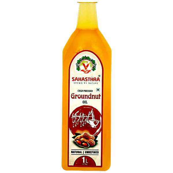 Buy Sahasthra Cold Pressed Ground Nut Oil - Natural & Unrefined Online at  Best Price of Rs 440 - bigbasket