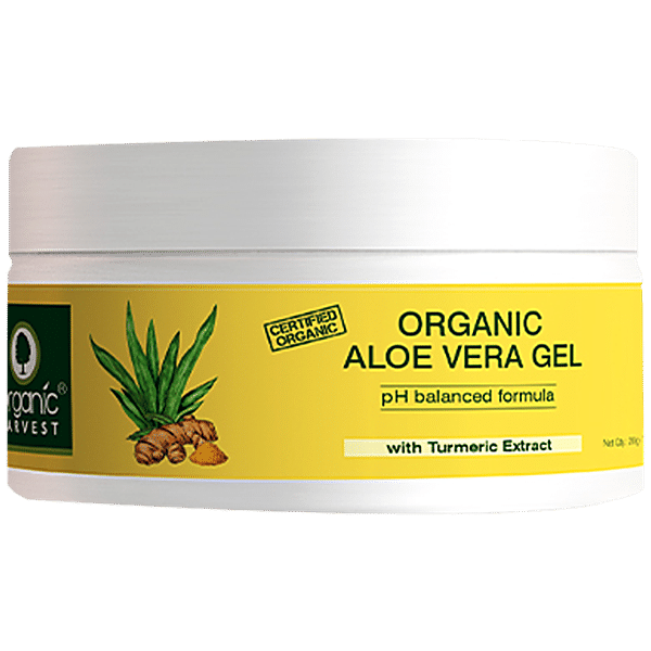 Buy Organic Harvest Aloe Vera Gel Enriched With Turmeric For Skin