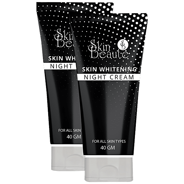 Skin Beaute Skin Whitening Night Cream Fights Pigmentation Minimises Fine Wrinkles 40 g