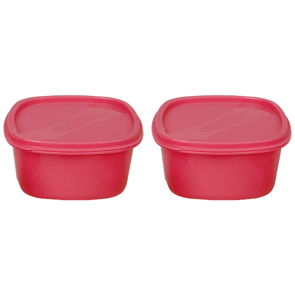 Buy Princeware Store Fresh Square Packing Container - Plastic, Dishwasher  Safe, BPA Free, Pink Online at Best Price of Rs 59 - bigbasket
