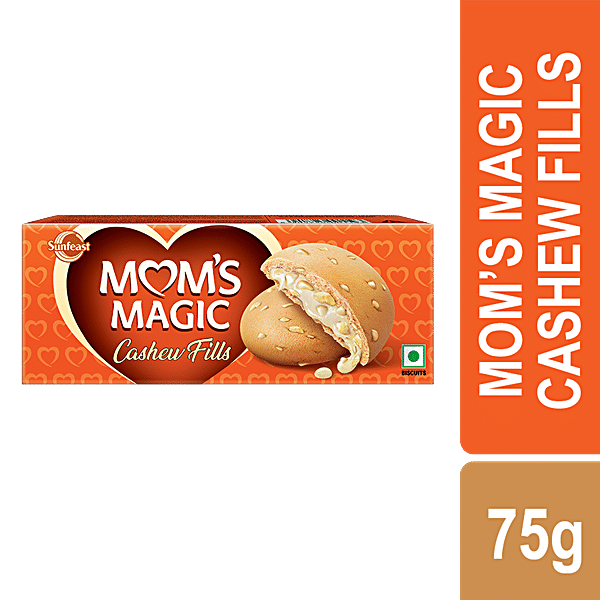 Buy Sunfeast Mom S Magic Cashew Fills Centre Filled Cookies With