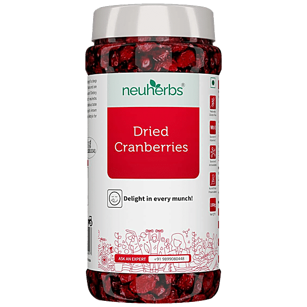 Buy Neuherbs Dried Cranberries High In Antioxidants & Fibre, Healthy