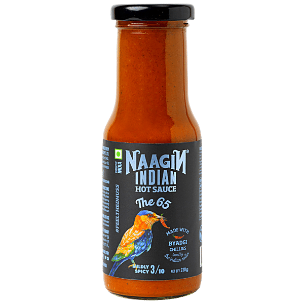 Buy NAAGIN Indian Hot Sauce - The 65, Made With Byadgi Chillies, Mildly ...