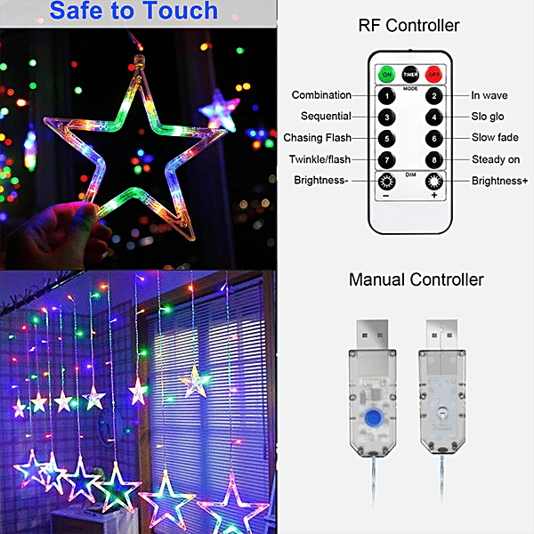 Led Fairy Tale Lamp, 8 Flashing Modes, Usb Remote Control With