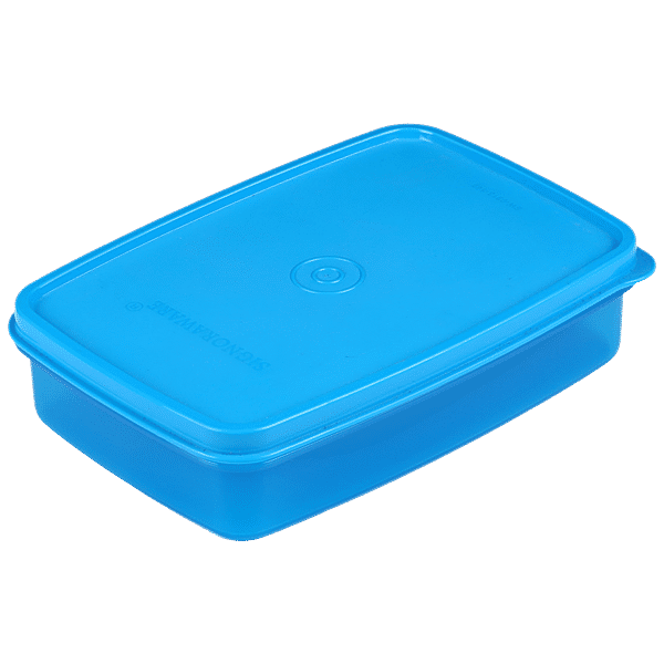 Signoraware Crispy Slim Box Plastic Container - Blue, Rectangular, 850 ml