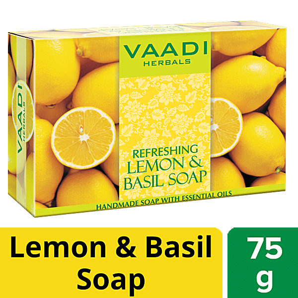 Buy Vaadi Herbals Refreshing Lemon Basil Soap Handmade