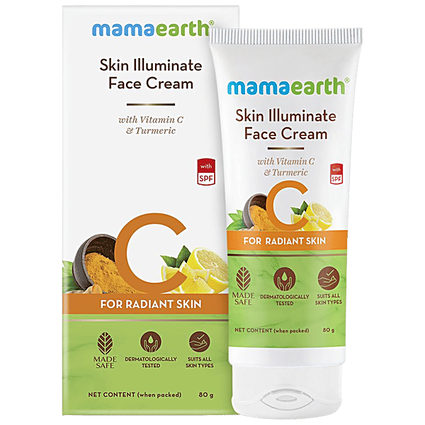 Buy Mamaearth Skin Illuminate Face Cream - With Vitamin C & Turmeric ...